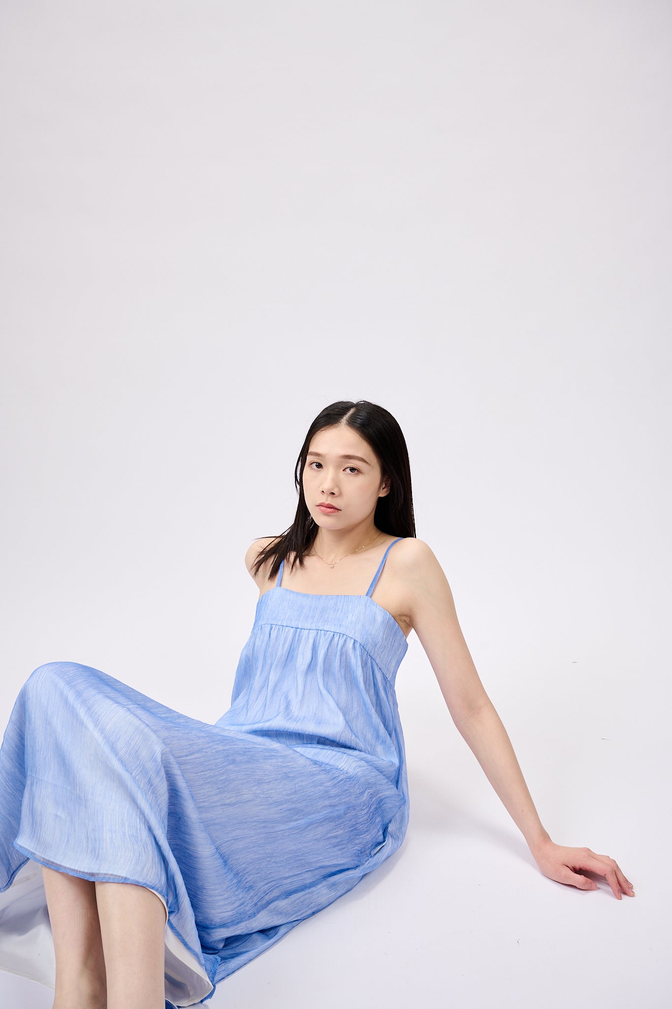 Blue silk camisole dress – SYZYGY.U