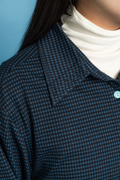 Grid mid cotton shirt