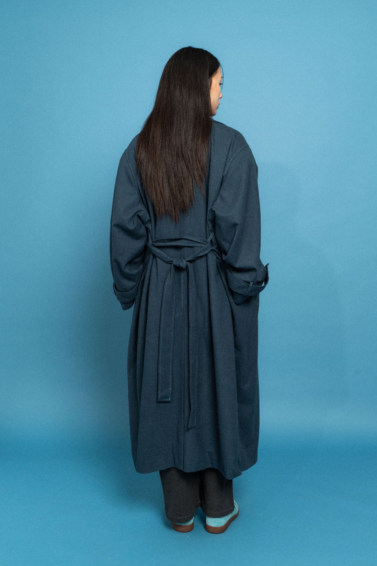 Navy Oversized Coat