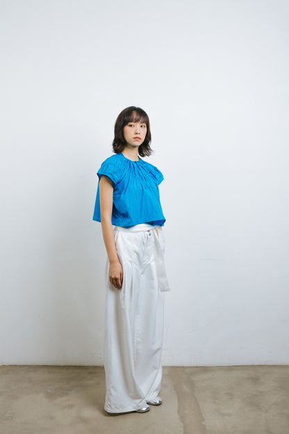 Blue Drawstring Top