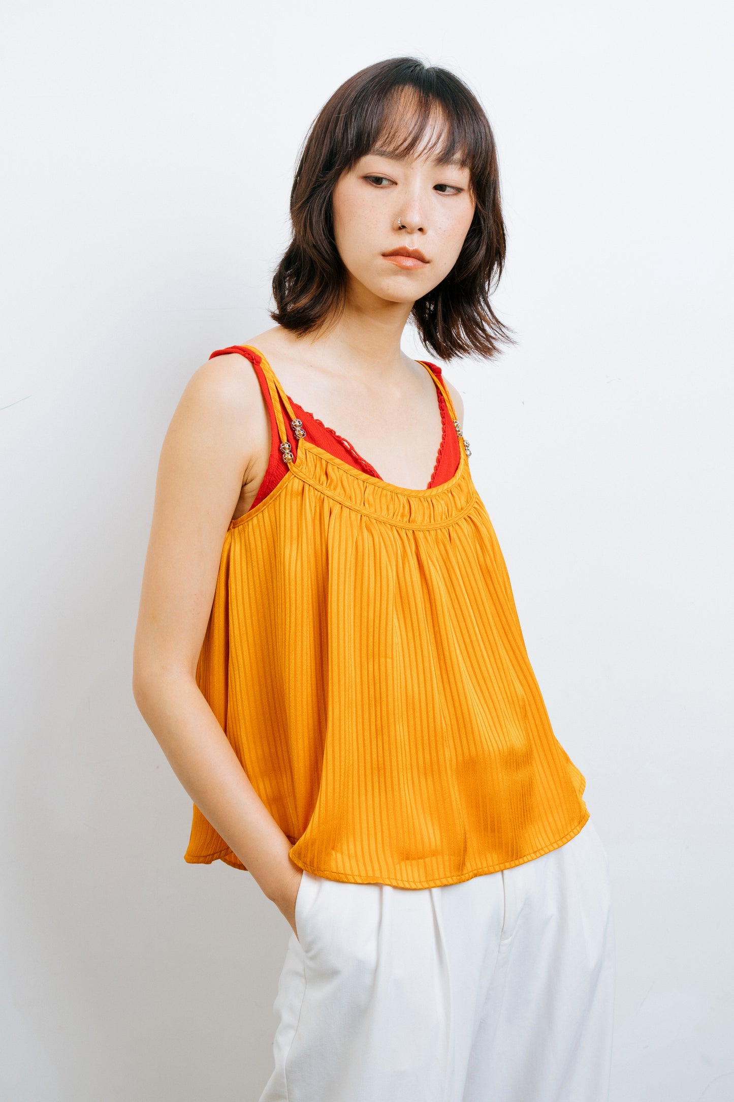 A Line Orange camisole