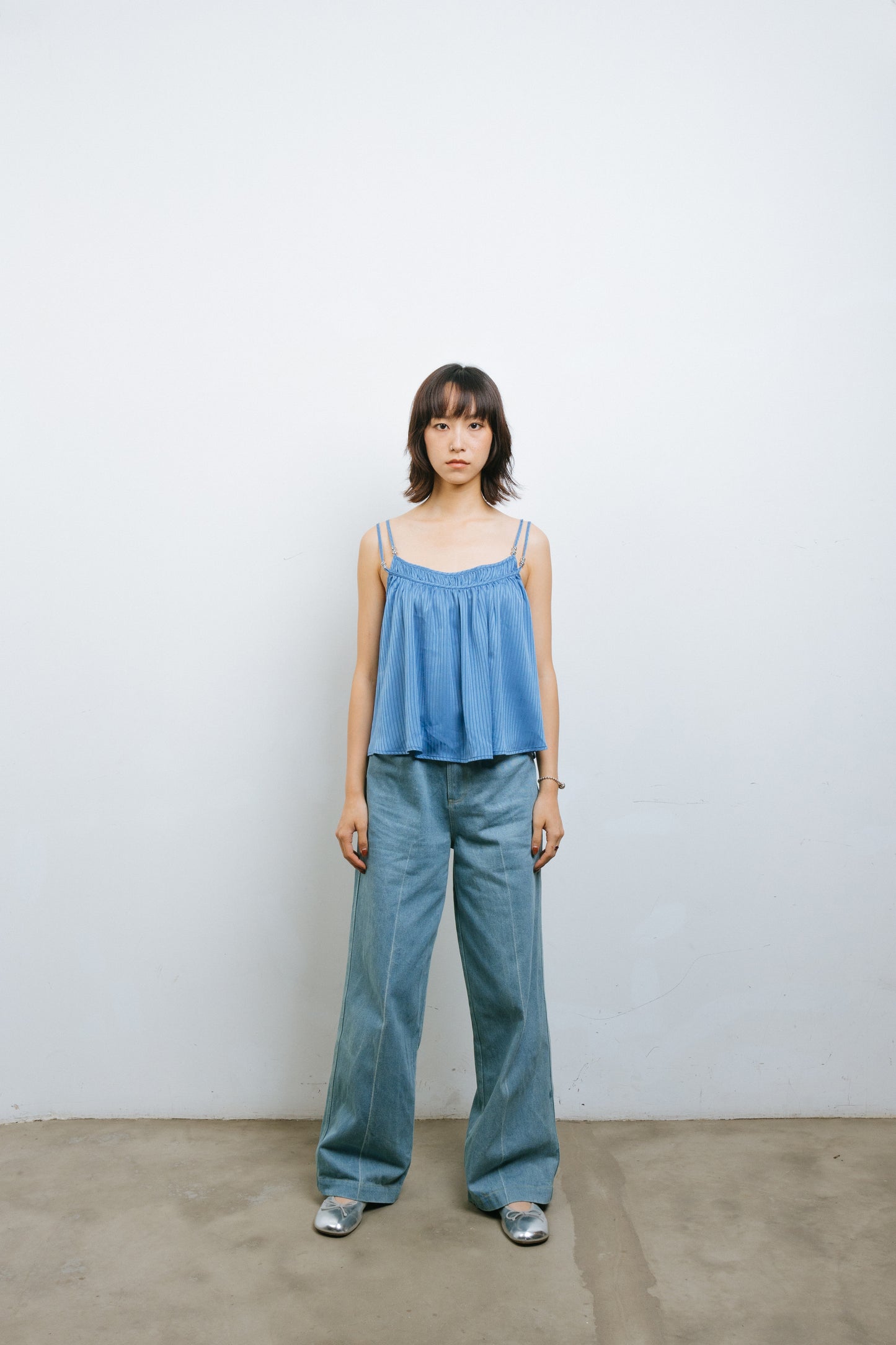 A Line Blue camisole