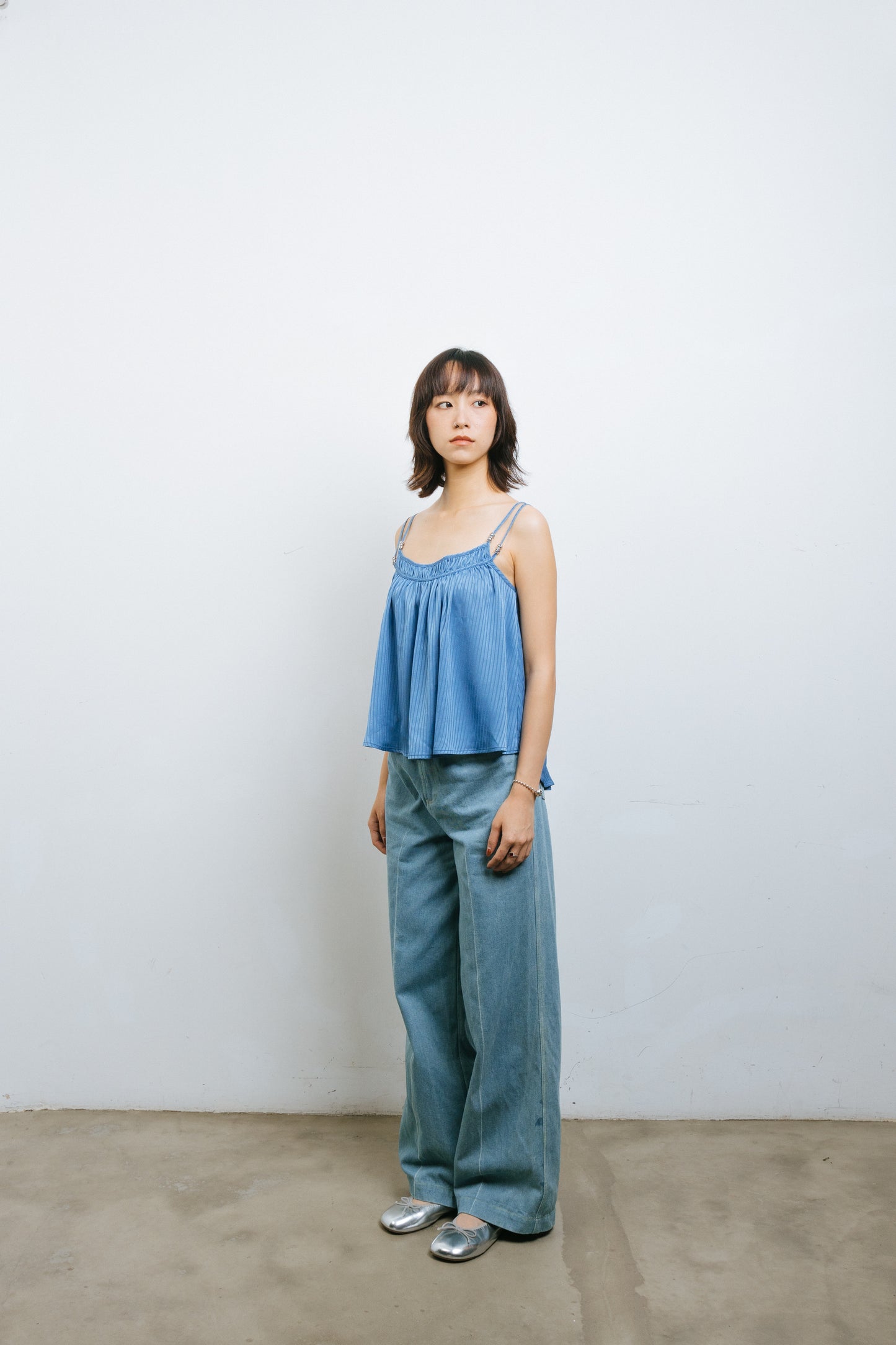 A Line Blue camisole