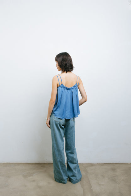 A Line Blue camisole