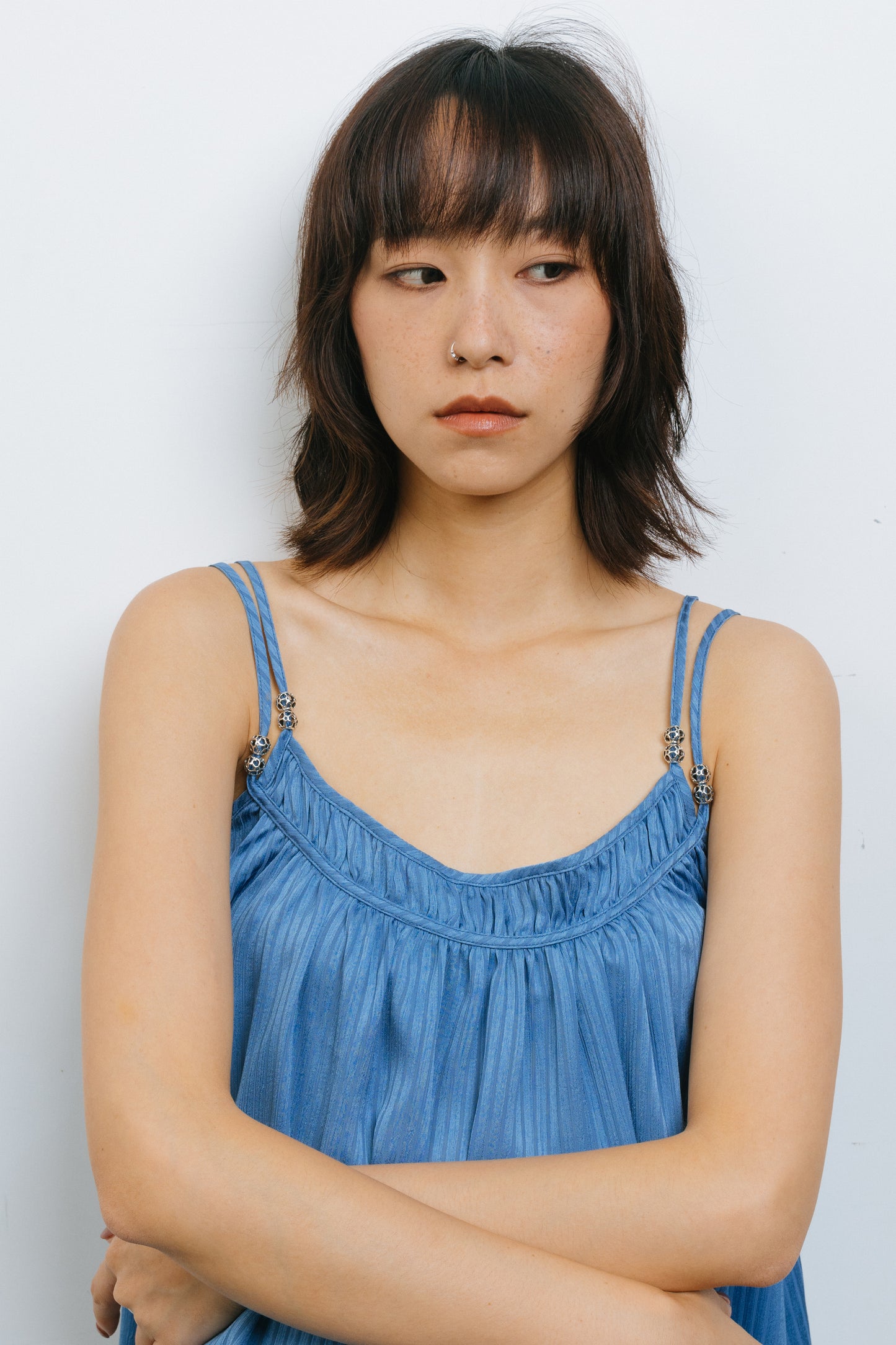 A Line Blue camisole