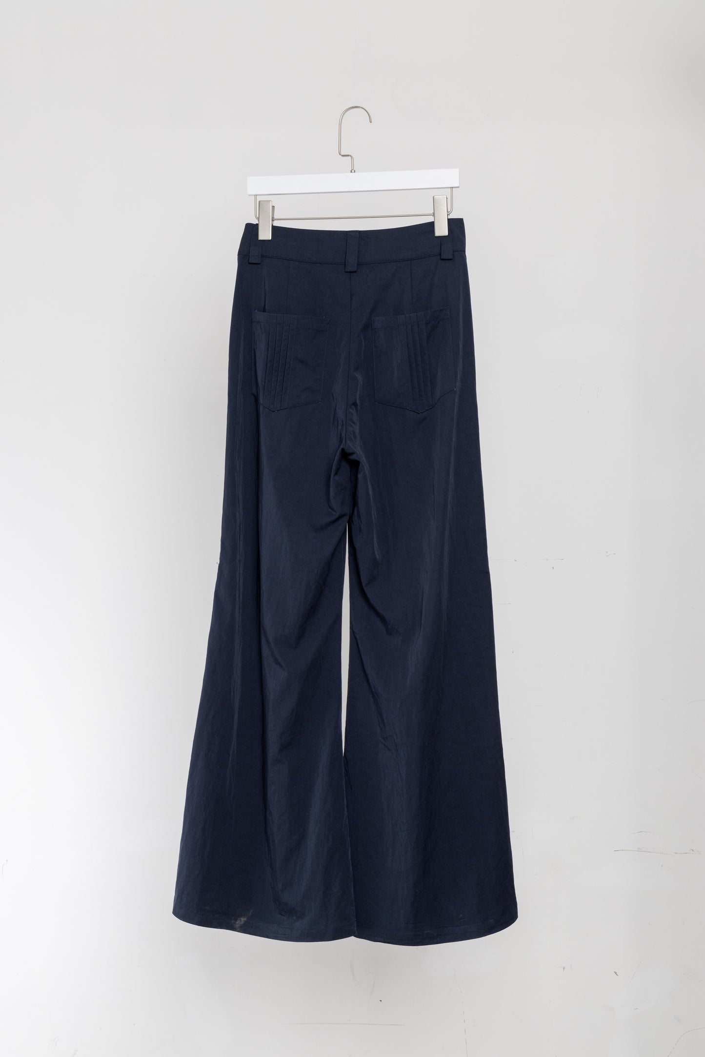 Dark Blue Super flared leg trousers