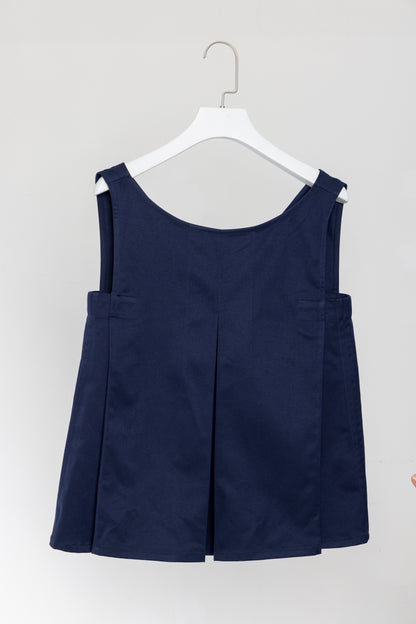 Dark Blue Two ways V - lines Vest