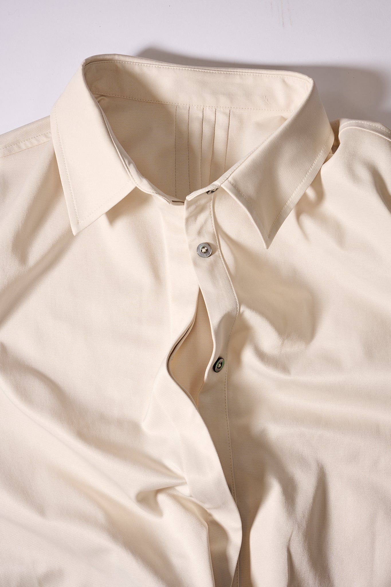 Cream Belted shirt