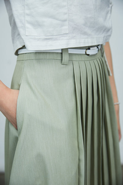 Mint Small Pleated Skirt