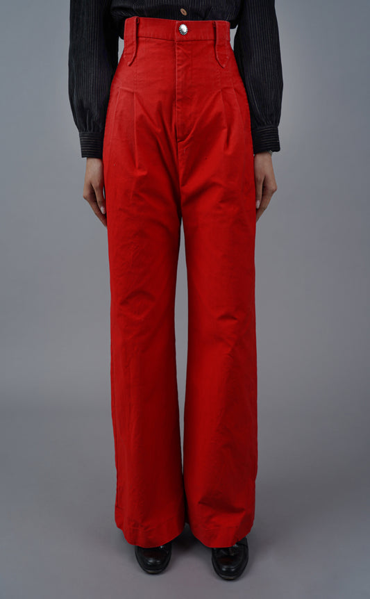 Red Regular Pants