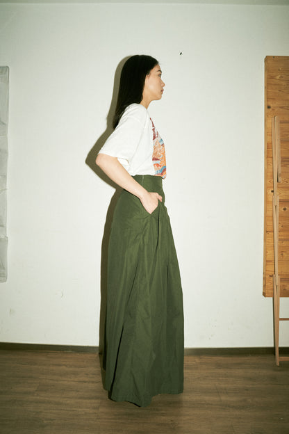 Green trench kendo pants