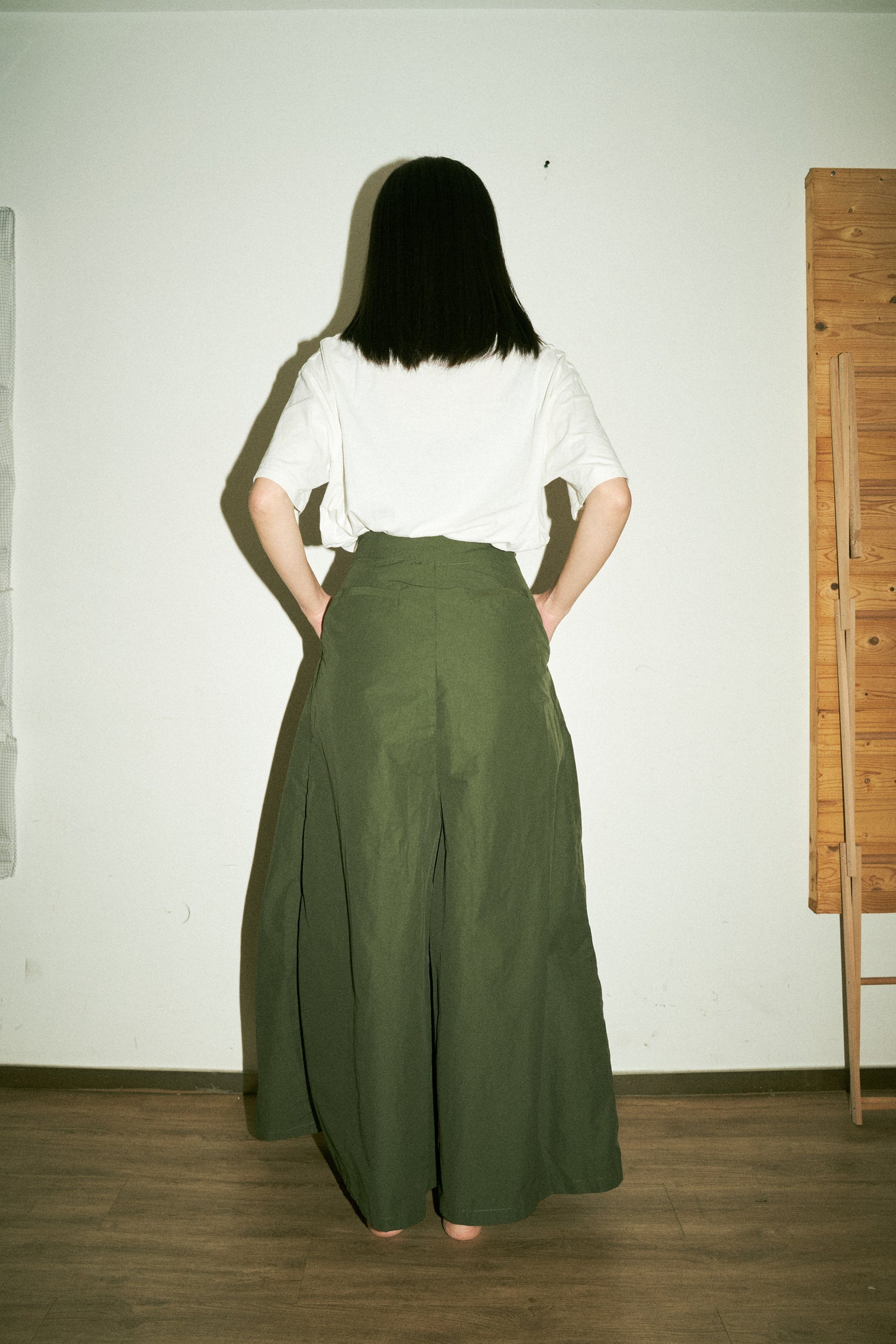 Green trench kendo pants