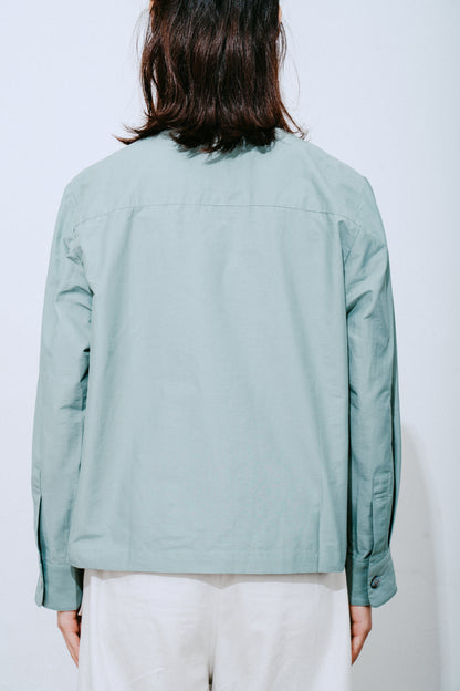 Water Repellent Collarless Shirt