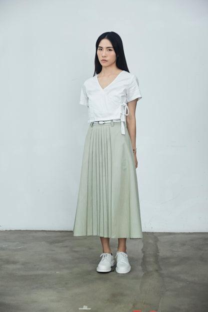 Mint Small Pleated Skirt