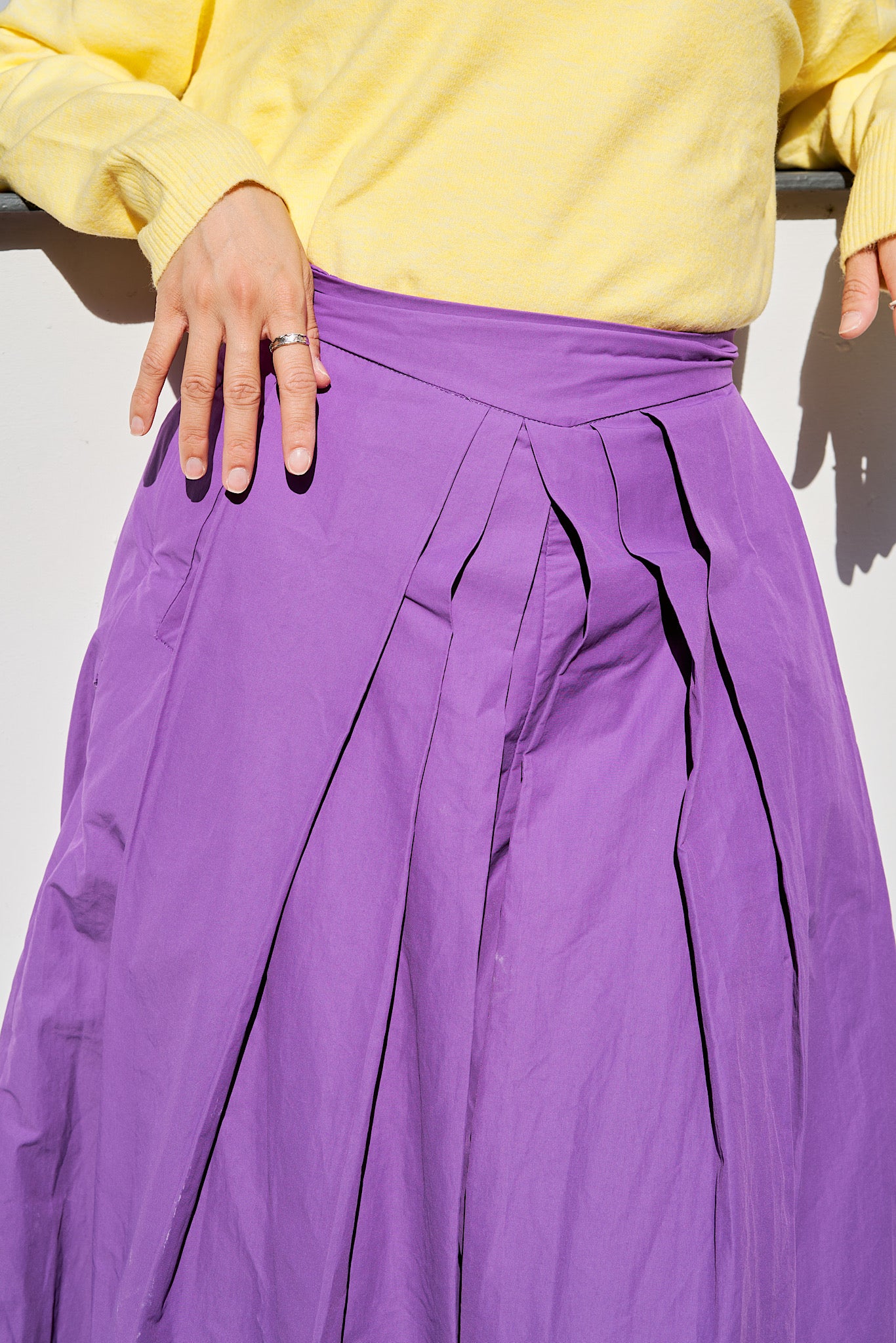 Purple trench kendo pants