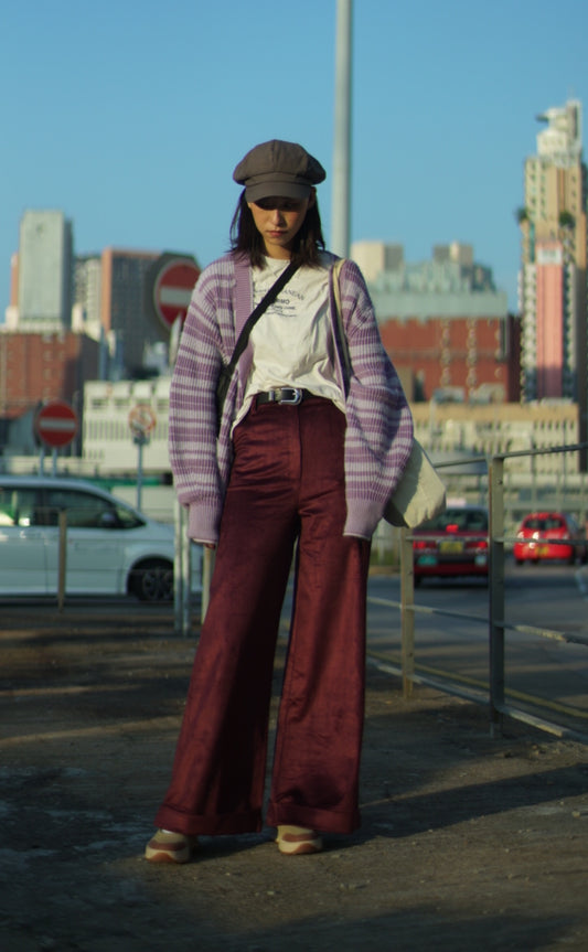 Corduroy Wide-Leg Trousers