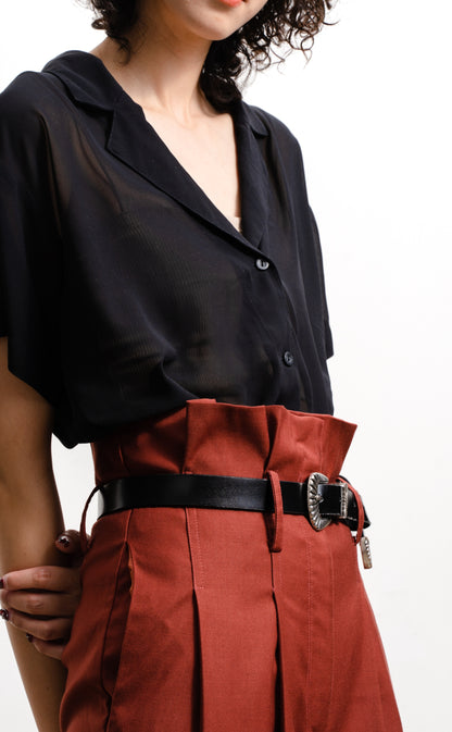 Paper-bag Waist Trousers